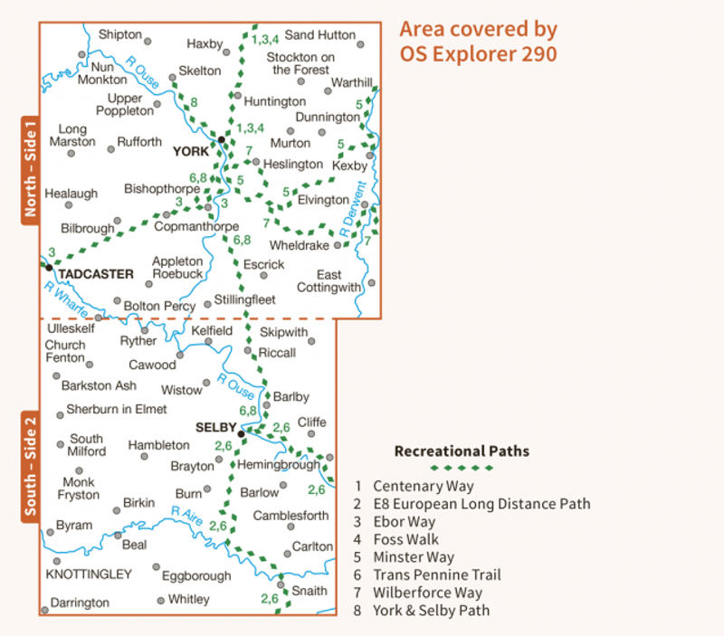OS Explorer Map 290 - York-2